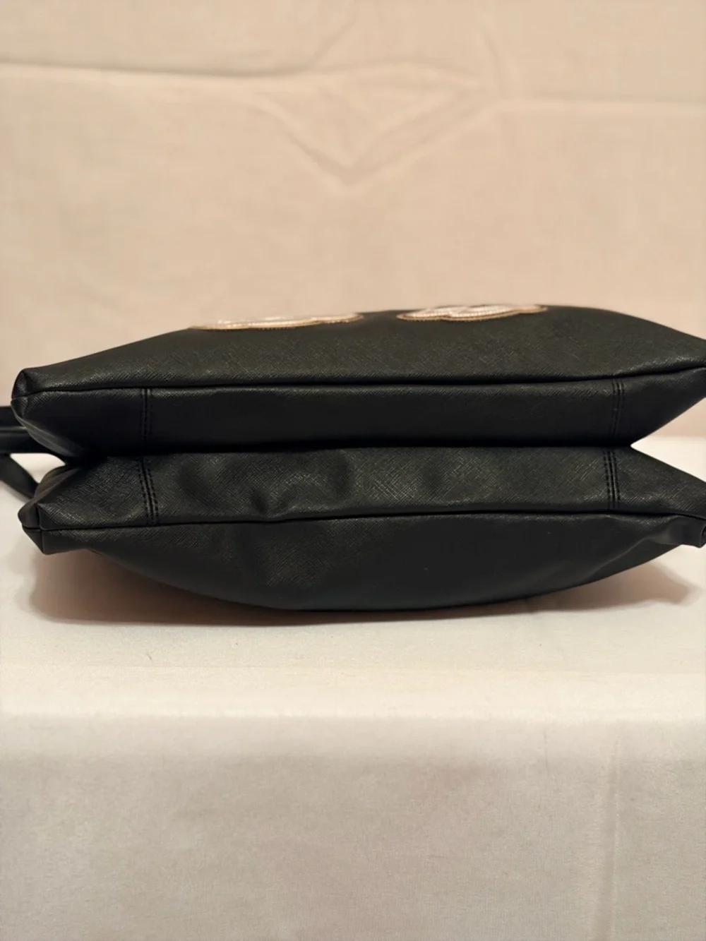Black Mickey & Minnie Kiss Crossbody Bag - Disney Design